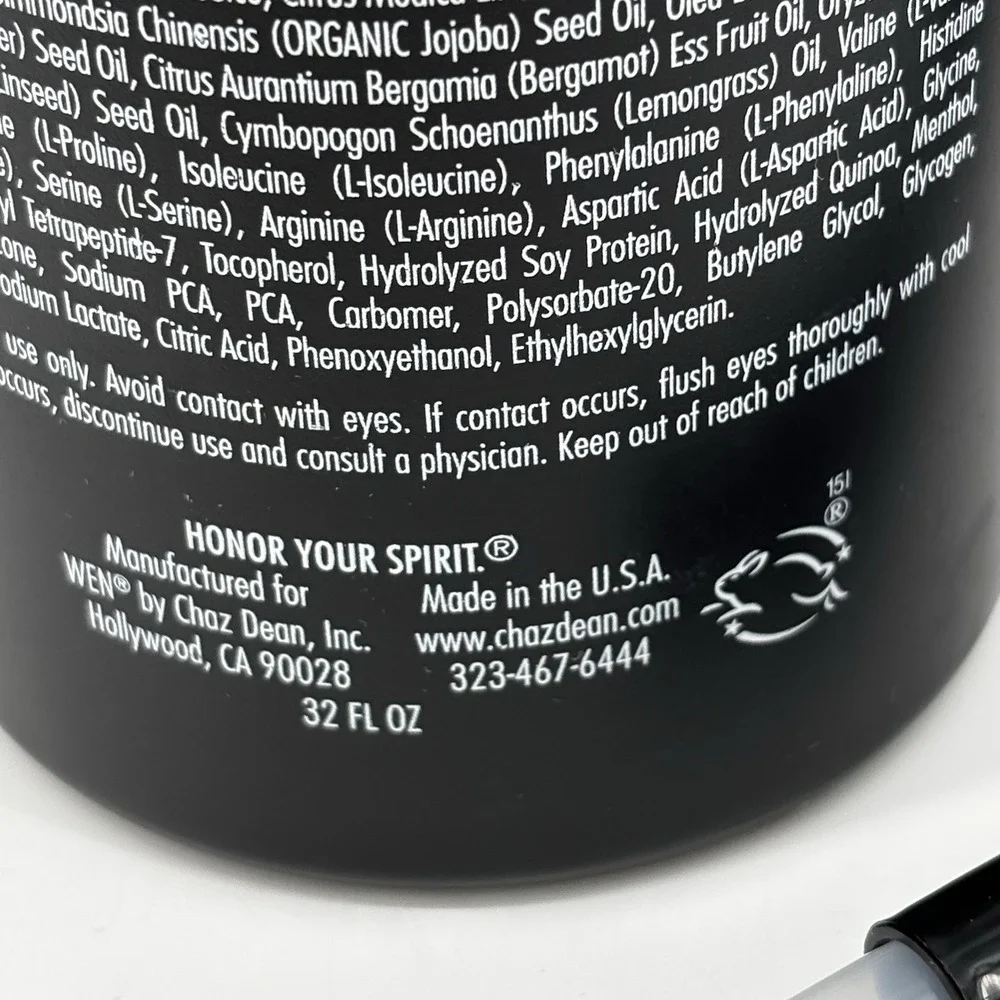 Wen 3•19 Three Nineteen Chaz Dean Ultra Nourishing Treatment 32oz + pump NEW‎